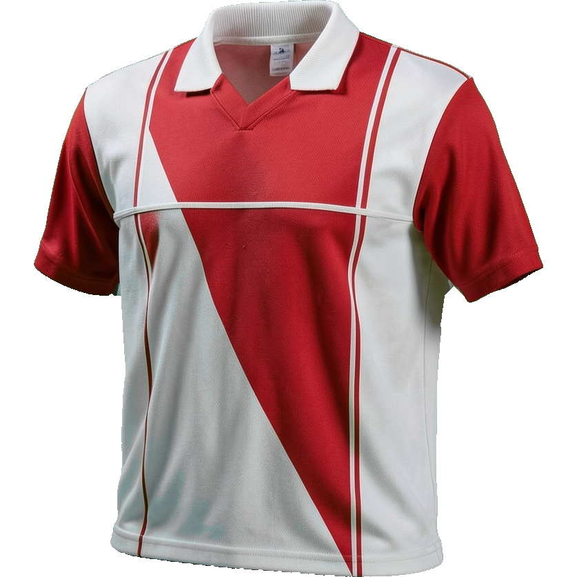 Monaco 1996/98 Home shirt illustration, generated colours (AI illustration)