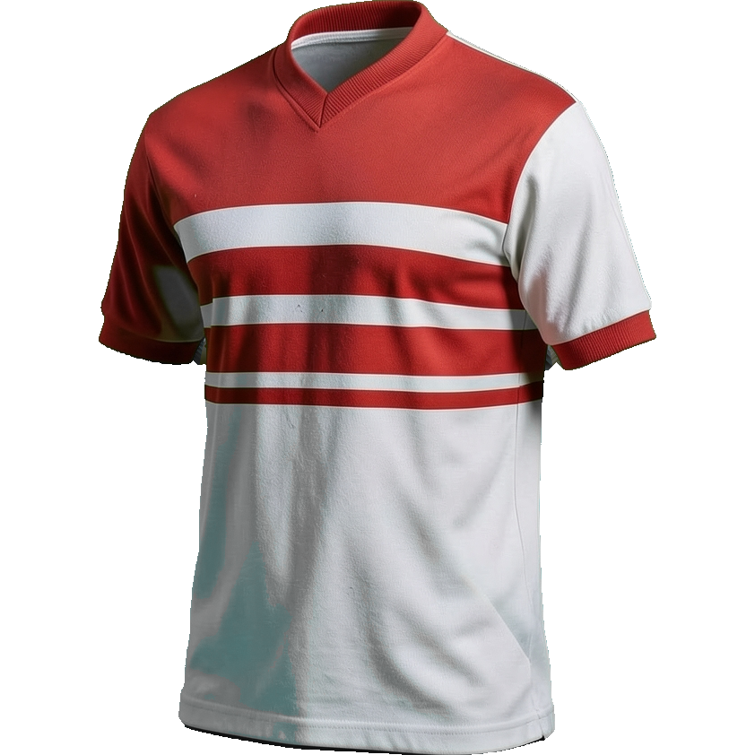 Monaco 2006/07 Home shirt illustration, generated colours (AI illustration)