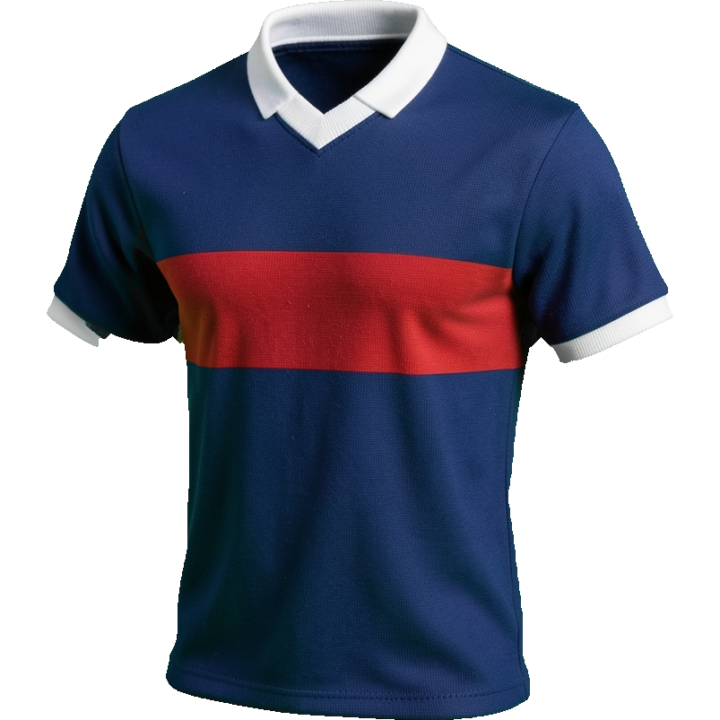 Paris Saint-Germain 2005/06 Home shirt illustration, generated colours (AI illustration)